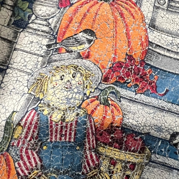 Vintage 90s Halloween Scarecrow Fall 1990s Crewneck Pullover Jumper Sweatshirt - Picture 7 of 9